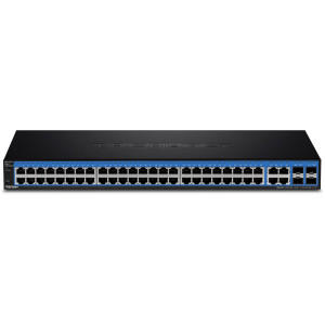 TRENDnet TEG-524WS 52-Port Managed Gigabit Ethernet Switch, 4x shared Gigabit ports (RJ-45 or SFP), rack mountable